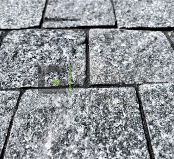 Брусчатка гранитная пилено-колотая Black Flower